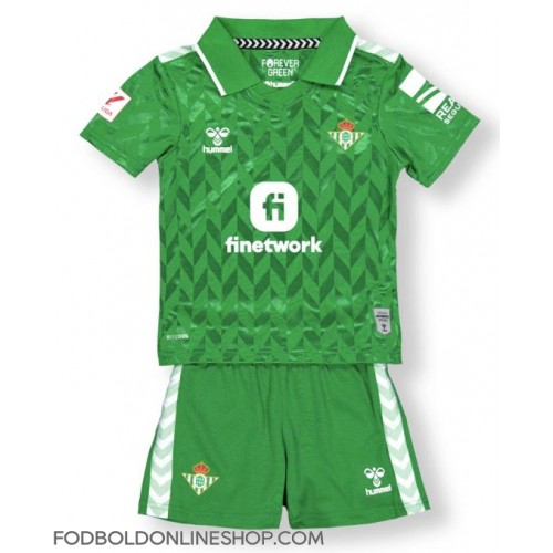 Real Betis Udebane Trøje Børn 2023-24 Kortærmet (+ Korte bukser)